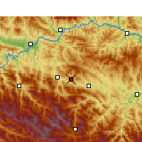 Nearby Forecast Locations - Shiyan - Carte