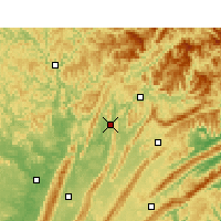 Nearby Forecast Locations - Dachuan - Carte