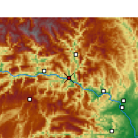 Nearby Forecast Locations - Xian de Zigui - Carte
