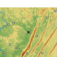 Nearby Forecast Locations - Qu Xian/SCH - Carte