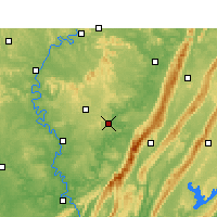 Nearby Forecast Locations - Guang'an - Carte