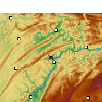 Nearby Forecast Locations - Xian blême - Carte