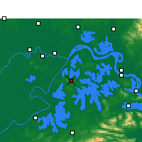 Nearby Forecast Locations - Wuchang - Carte