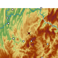 Nearby Forecast Locations - Nanchuan - Carte