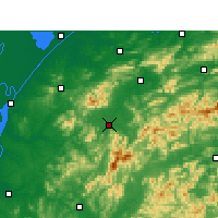 Nearby Forecast Locations - Tongcheng - Carte