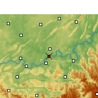 Nearby Forecast Locations - Luzhou - Carte