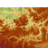Nearby Forecast Locations - Xian de Gulin - Carte