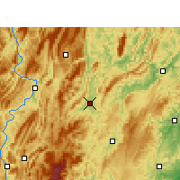 Nearby Forecast Locations - Xiushan - Carte