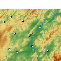 Nearby Forecast Locations - Luxi/HUN - Carte