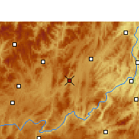 Nearby Forecast Locations - Xian de Meitan - Carte