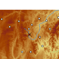 Nearby Forecast Locations - Duyun - Carte