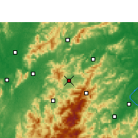 Nearby Forecast Locations - Ninggang - Carte