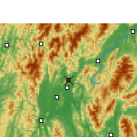 Nearby Forecast Locations - Lingchuan - Carte