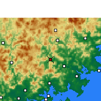 Nearby Forecast Locations - Anxi/ANH - Carte