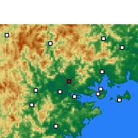 Nearby Forecast Locations - Xian de Changtai - Carte