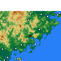 Nearby Forecast Locations - Xian de Yunxiao - Carte