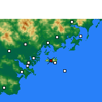 Nearby Forecast Locations - Xian de Nan'ao - Carte