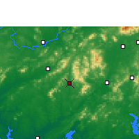 Nearby Forecast Locations - Xian de Pubei - Carte