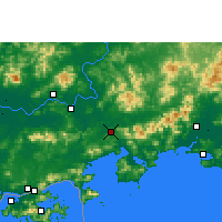 Nearby Forecast Locations - Huidong/GUD - Carte