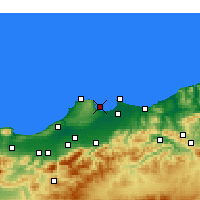 Nearby Forecast Locations - Alger-port - Carte