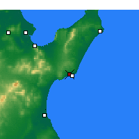 Nearby Forecast Locations - Nabeul - Carte