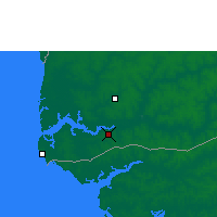 Nearby Forecast Locations - Ziguinchor - Carte