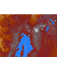 Nearby Forecast Locations - Goma - Carte