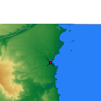 Nearby Forecast Locations - Mocímboa da Praia - Carte