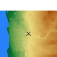 Nearby Forecast Locations - Gobabeb - Carte