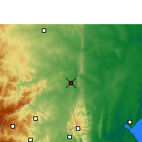 Nearby Forecast Locations - Komatipoort - Carte