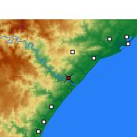 Nearby Forecast Locations - Mandeni - Carte