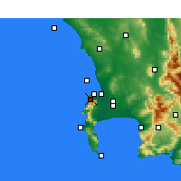 Nearby Forecast Locations - Molteno Reservior - Carte