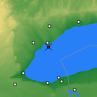 Nearby Forecast Locations - Îles de Toronto - Carte