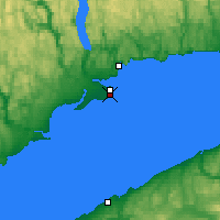 Nearby Forecast Locations - Pointe-Lebel - Carte