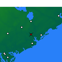 Nearby Forecast Locations - Charleston - Carte