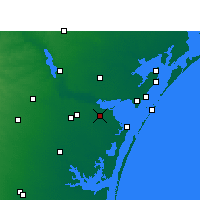 Nearby Forecast Locations - Corpus Christi - Carte