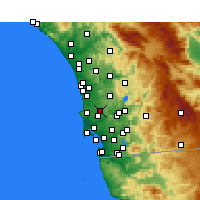 Nearby Forecast Locations - Miramar - Carte