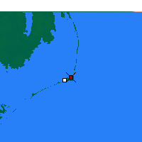 Nearby Forecast Locations - Cap Hatteras - Carte