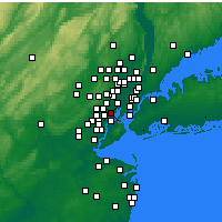 Nearby Forecast Locations - Newark - Carte