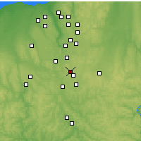 Nearby Forecast Locations - Akron - Carte