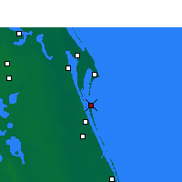 Nearby Forecast Locations - Cocoa - Carte