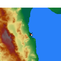 Nearby Forecast Locations - San Felipe - Carte