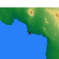 Nearby Forecast Locations - Puerto Peñasco - Carte