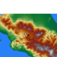 Nearby Forecast Locations - Pavas - Carte