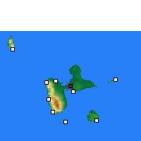 Nearby Forecast Locations - Guadeloupe - Carte