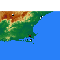 Nearby Forecast Locations - São Pedro da Aldeia - Carte
