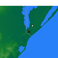 Nearby Forecast Locations - Chuí - Carte
