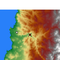 Nearby Forecast Locations - Copiapó - Carte