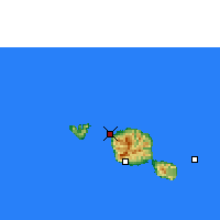 Nearby Forecast Locations - Tahiti - Carte