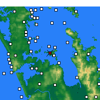 Nearby Forecast Locations - Île Waiheke - Carte